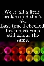 broken crayons